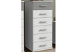 SlumberHaus 'Click/Duo' White & Grey Concrete Chests of Drawers