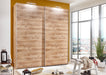 german made planked oak sliding wardrobe