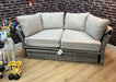 'Sorrento' Rattan Modular Daybed Sofa Lounger with Shade Canopy, Natural or grey