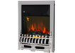 Modern 2KW Electric Chrome Inset Fire with LED Flame Effect