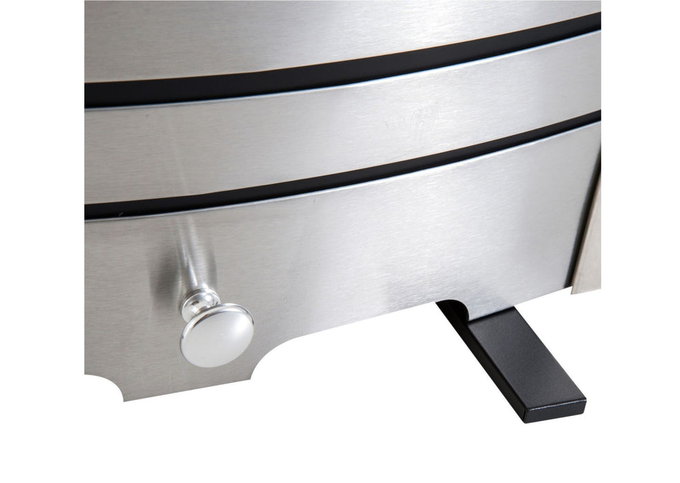 Modern 2KW Electric Stainless Steel Brushed Fire with LED Flame Effect