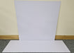 White Effect HPL Laminate Fireplace Back Panel & Hearth Set