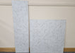 White Marble Effect HPL Laminate Fireplace Back Panel & Hearth Set