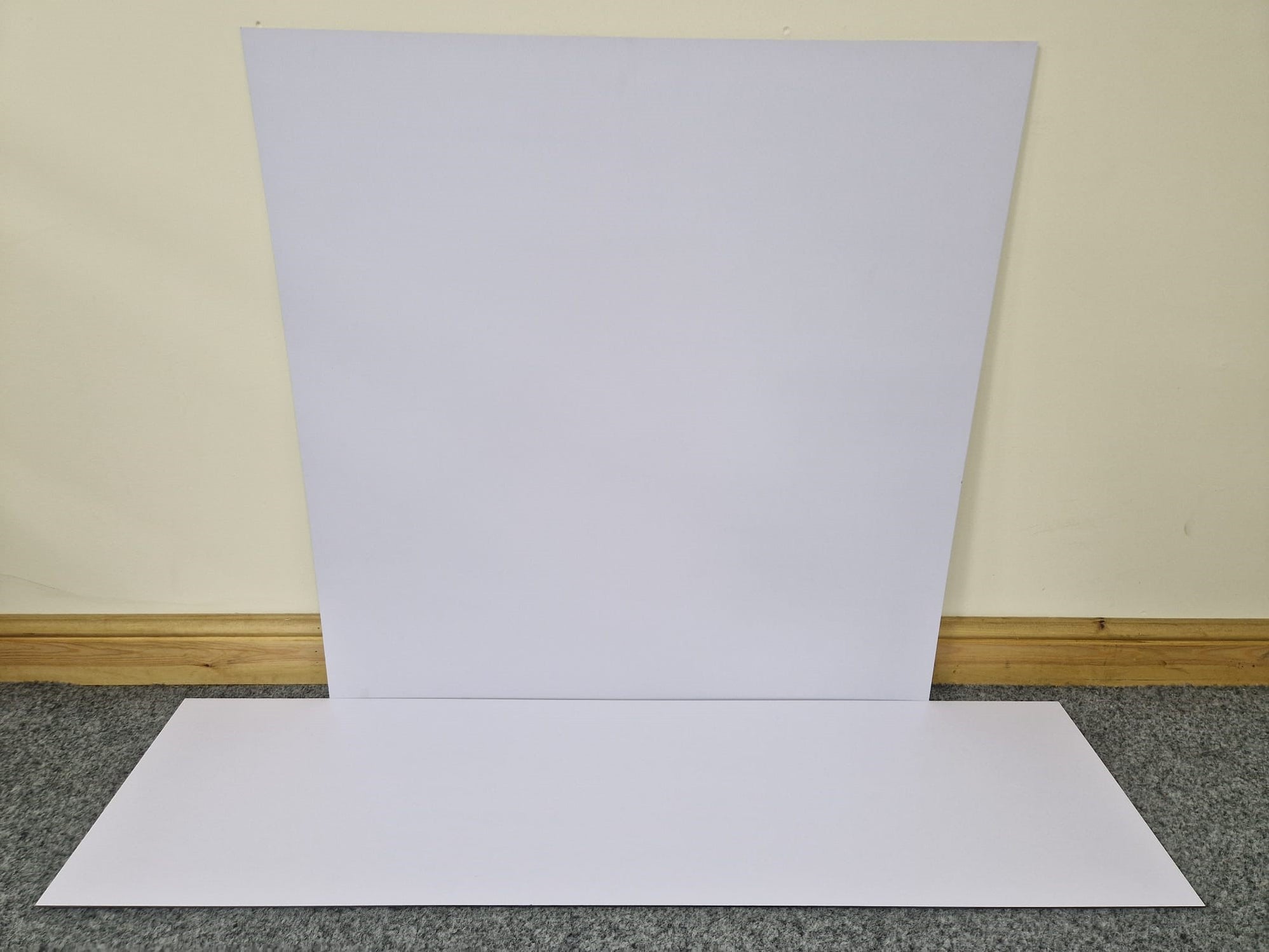 Marble Effect HPL Laminate Fireplace Back Panel & Hearth Sets