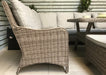 'Alex' Large 10 Seater Rectangular Grey Rattan Corner Sofa Dining Table Chair Set