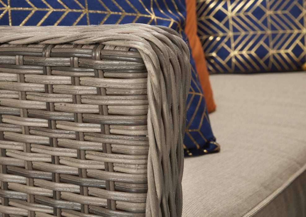 Signature Weave Edwina EDWI0107 Rattan Garden Furniture Corner Sofa Dining Set