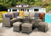 Signature Weave Edwina EDWI0107 Rattan Garden Furniture Corner Sofa Dining Set