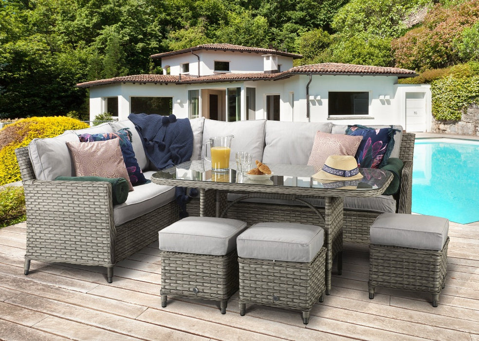 Signature Weave Edwina Rattan Corner Sofa Set EDWI0259 Garden Furniture