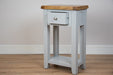 solid oak painted grey console tables lamp table living room hallway furniture