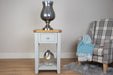 solid oak painted grey console tables lamp table living room hallway furniture