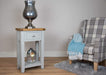 solid oak painted grey console tables lamp table living room hallway furniture