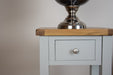solid oak painted grey console tables lamp table living room hallway furniture