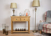 solid oak hall way dining living room small console unit storage furniture