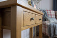 solid oak hall way dining living room small console unit storage furniture