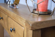 solid oak hall way dining living room small console unit storage furniture