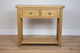 solid oak hall way dining living room small console unit storage furniture