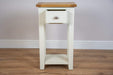 solid oak painted ivory console tables lamp table living room hallway furniture
