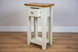 solid oak painted ivory console tables lamp table living room hallway furniture