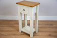 solid oak painted ivory console tables lamp table living room hallway furniture