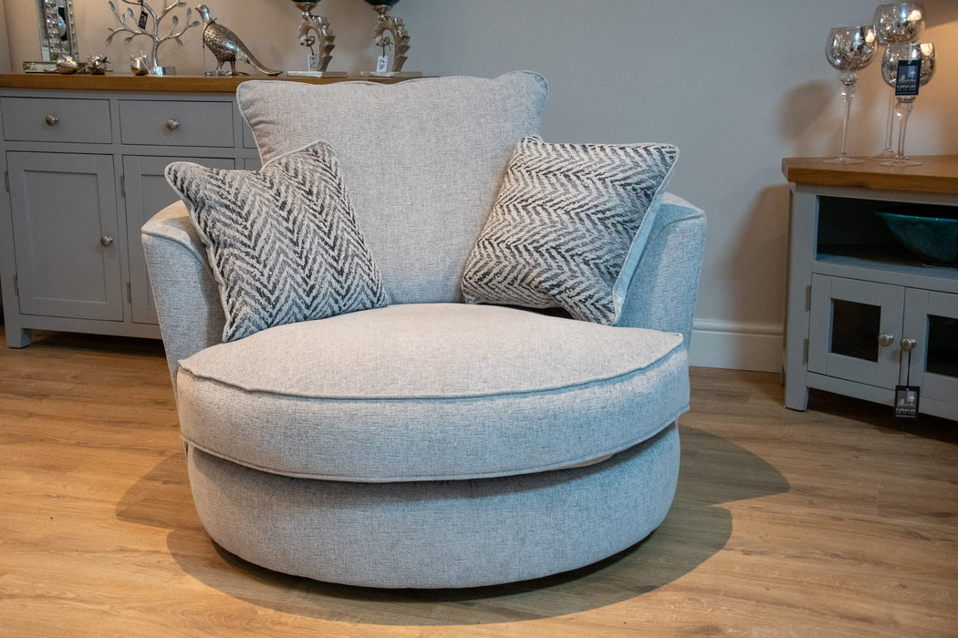 'Fantasia' Swivel Chair - Available In Wide Range of Fabric Choices.
