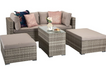 Harper Grey Rattan DayBed Sofa Set, Signature Weave Rattan, Rattan Companion Set, Grey Rattan Sofa Set, Pair of Grey Rattan Sun Loungers, Nova Rattan Sofa, Wayfair Rattan