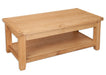natural solid oak coffee table tv unit  