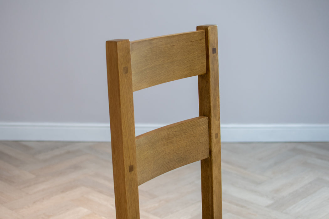 Country oak shop dining chairs