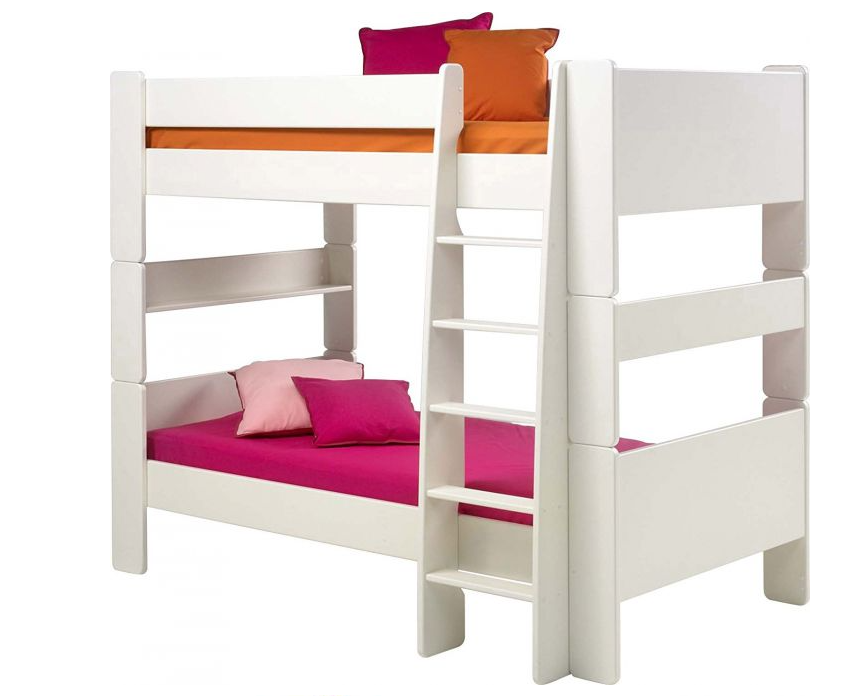 White Children s Bunk Beds Single 3ft